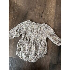 Rylee + Cru Baby Girls Floral Print Long Sleeve Romper 0-3m